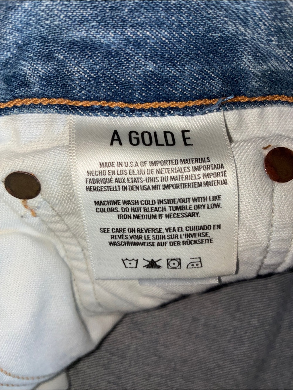 AGOLDE Women's Size 31 Light Wash Distressed Raw Hem Straight Crop Jeans - Picture 5 of 9